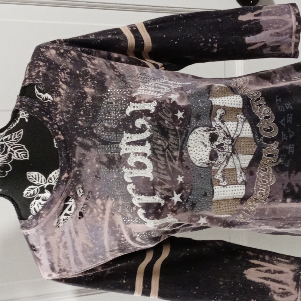 🆕 💀HTF Affliction💀 - "On The Road" 3/4 Tee - Picture 5 of 11